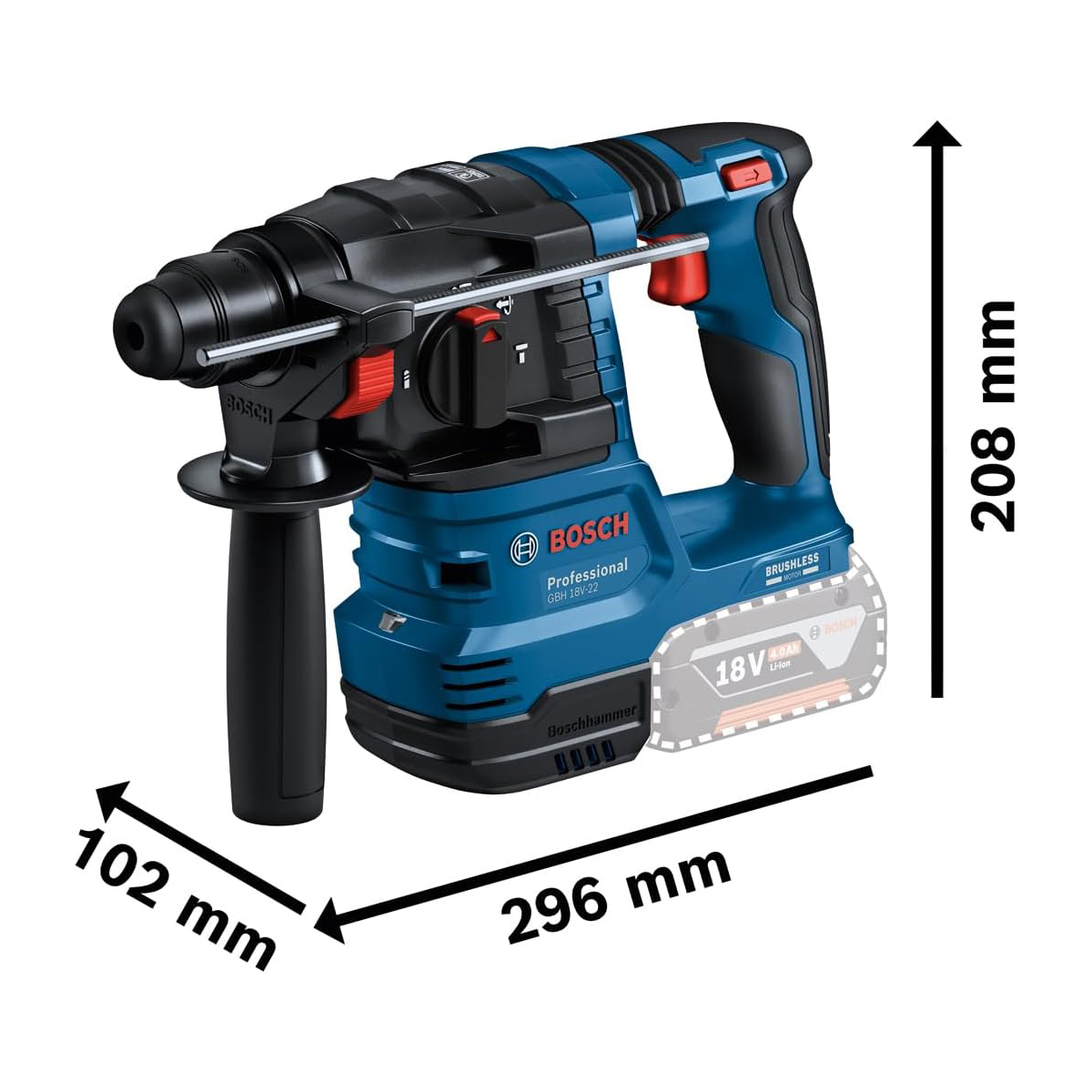 Bosch 18V GBS SDS+ Hammer Drill Body Only 0611924000